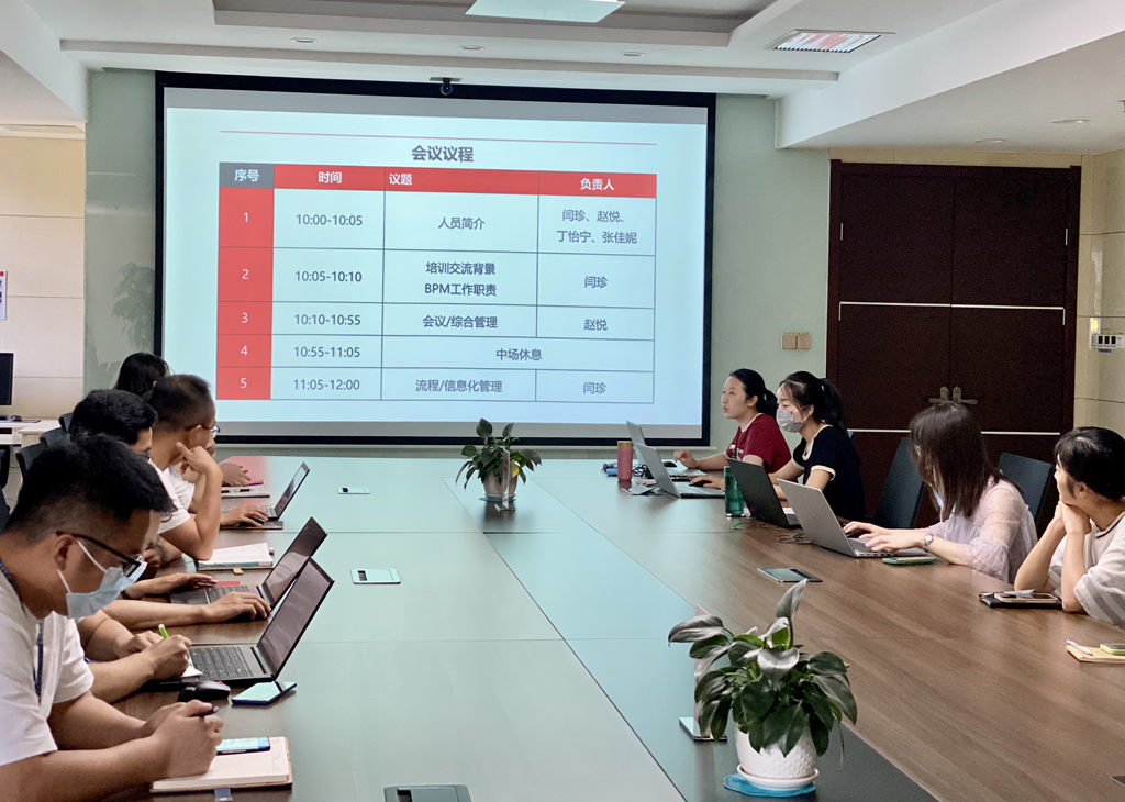 im电竞微电召开首期BPM专项培训交流会